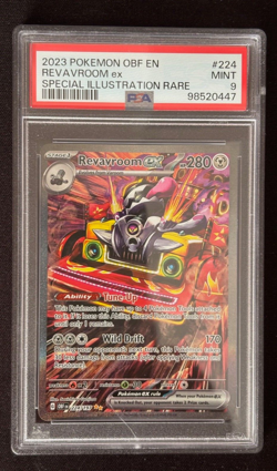 2023 POKEMON OBF EN-OBSIDIAN FLAMES SPECIAL ILLUSTRATION RARE #224 REVAVROOM PSA - Image 1