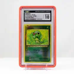 Pokemon Caterpie Reverse Holo 3/108 XY Evolutions - CGC 10 Gem Mint - Image 1