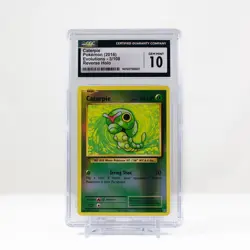 Pokemon Caterpie Reverse Holo 3/108 XY Evolutions - CGC 10 Gem Mint - Image 2
