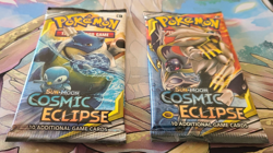 Pokemon Sun & Moon Cosmic Eclipse- Two (2) Sealed Booster Packs Unweighed - Image 4