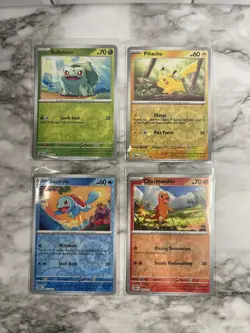 Pokemon 151 Costco Holo Promos Bulbasaur Charmander Squirtle Pikachu - Bundle 4 - Image 1
