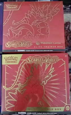 🔥 Pokemon Center Elite Trainer Box Set of 4 Scarlet Violet Koraidon Miraidon 🔥 - Image 4