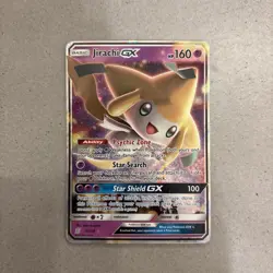 Pokemon TCG Jirachi GX 79/236 Sun & Moon Unified Minds Ultra Rare Holo LP - Image 1