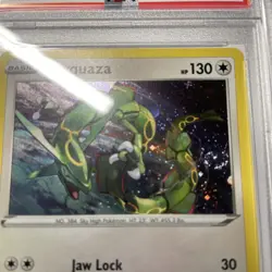 2024 Pokemon Rayquaza Black Star Promo SWSH029 Holo Swirl Holo PSA 9 Mint - Image 4