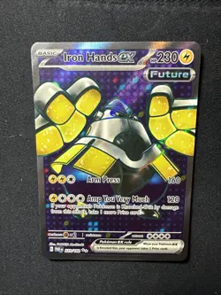 Iron Hands ex 223 /182 Scarlet Violet Paradox Rift Future Pokemon 2023 - Image 5