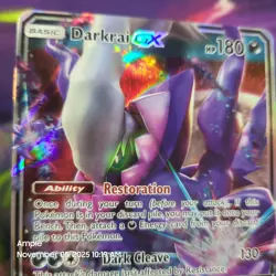 Darkrai GX - 88a/147 - Pokemon Sun & Moon Burning Shadows Alternate Art Promos - Image 2