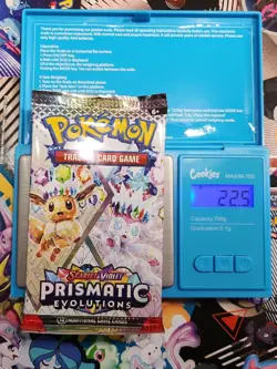 VERY HEAVY!! 🔥 22.5g Pokemon TCG Prismatic Evolutions Booster Pack - God PackUU - Image 1