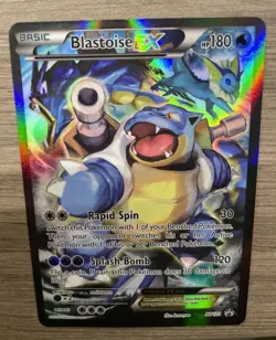 Pokemon TCG Blastoise EX XY122 Black Star Promo Full Art - Image 2