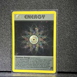 SWIRL Rainbow Energy / HOLO RARE / Team Rocket / Pokemon TCG - Image 1