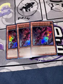 Yugioh! 3x Earthbound Immortal Red Nova MZTM-EN044 Super Rare 1st Ed NM - Image 1