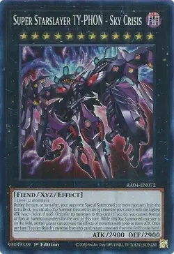 Yugioh Quarter Century Stampede: Super Starslayer TY-PHON Super Rare RA04-EN072 - Image 1