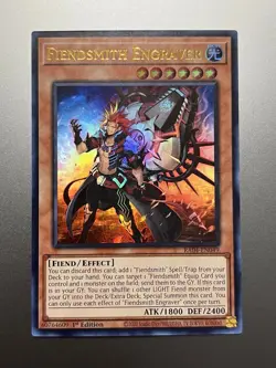 Yugioh - Fiendsmith Engraver Ultra Rare RA04-EN049, Near Mint, 1st Edition - Image 1