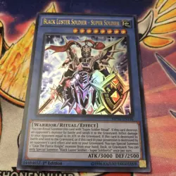 YUGIOH Black Luster Soldier - Super Soldier MP16-EN136 Ultra Rare 1st Edition NM - Image 1