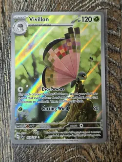 Vivillon 193/191 Illustration Rare Surging Sparks Pokemon Card Near Mint - Image 1