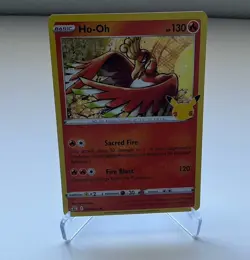 Ho-Oh 001/025 Pokemon Celebrations 25th Anniversary Holo Rare Card NM - Image 1