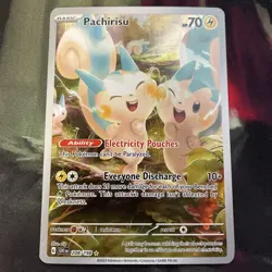 Pachirisu 208/198 Scarlet & Violet Illustration Rare Pokemon Card Electric Type - Image 1
