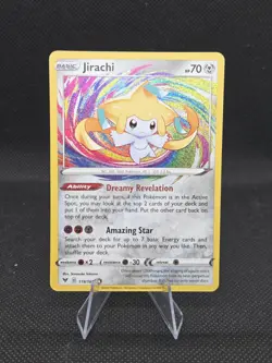 2020 Pokemon TCG Vivid Voltage Jirachi Holo Card 119/185 Rare NM - Image 1