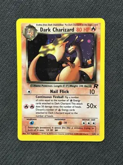 NM Dark Charizard 4/82 Team Rocket Holo Rare Pokemon Card - Image 1