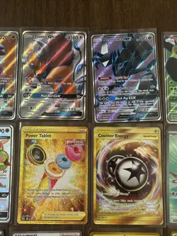 20 Cards Mixed Pokemon card Lot Collection Gold Cards, V, Vmax, Rainbow, Gx - Image 3