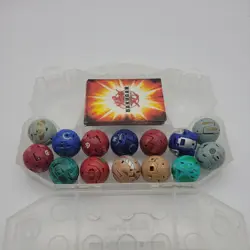 BAKUGAN Battle Brawlers Blue Carrying Case Lot of 14 w/ 14 random cards - Image 2