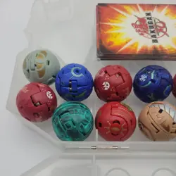 BAKUGAN Battle Brawlers Blue Carrying Case Lot of 14 w/ 14 random cards - Image 3