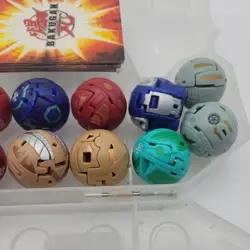 BAKUGAN Battle Brawlers Blue Carrying Case Lot of 14 w/ 14 random cards - Image 4