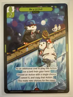 Vibes TCG Be A Lil Evil 2025 National National Promo Pudgy Penguins Mantel Card - Image 1