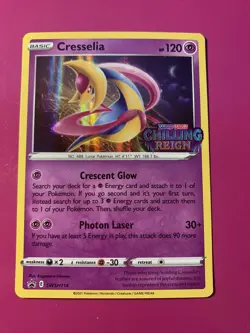 Cresselia SWSH114 Holo NM/M Chilling Reign Build and Battle Pokemon Card - Image 1