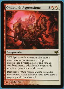 Waves of Aggression Eventide (ITALIAN) NM White Red Rare CARD (176398) ABUGames - Image 1