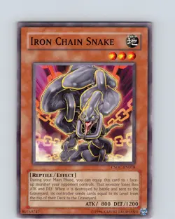 Yu-Gi-Oh TCG Iron Chain Snake CSOC-EN018 Unlimited Regular Common Card NM - Image 1