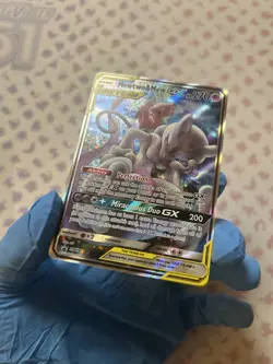 Mewtwo & Mew GX Tag Team SM191 2019 Power Partnership Tins Black Star Promo Card - Image 3