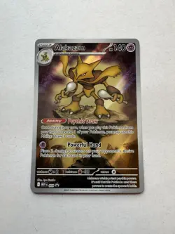 Pokemon: Alakazam MEP 009 Mega Evolution ETB Black Star Promo Card NM/M - Image 1