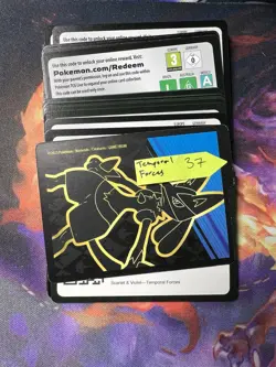 Pokemon TCG - SV: Temporal Forces Code Cards - 37 Total Codes Sent Digitally - Image 1