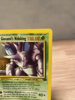 Pokemon TCG Giovanni's Nidoking Gym Challenge Holo Card 7/132 - Image 2