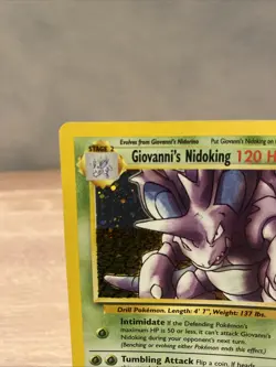Pokemon TCG Giovanni's Nidoking Gym Challenge Holo Card 7/132 - Image 3