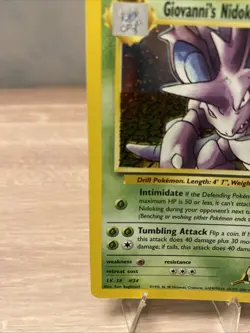 Pokemon TCG Giovanni's Nidoking Gym Challenge Holo Card 7/132 - Image 4