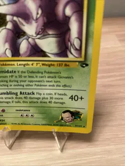 Pokemon TCG Giovanni's Nidoking Gym Challenge Holo Card 7/132 - Image 5