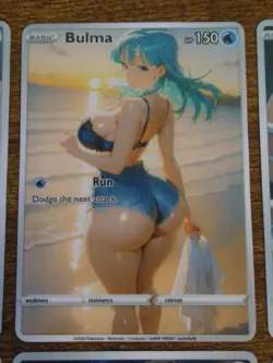 DAMAGED Beautiful Waifu 6 Card Lot - Anime Goddess Cards Android 18 Rosa Bulma - Image 2