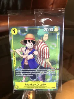 One Piece Card Game One Piece TCG Monkey D. Luffy OP-10-111 Promo Mint Sealed - Image 1