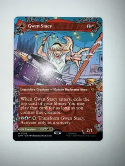 MTG Marvels Spider Man Gwen Stacy/Ghost Spider Borderless Nonfoil - Image 1
