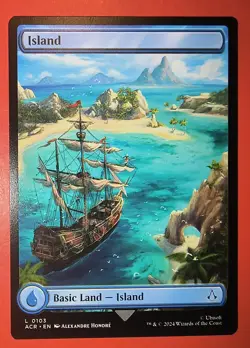 MTG,MAGIC, LAND, ISLAND, NM #0103, ACR REGULAR FINISH, UNPLAYED, FULL ART - Image 1
