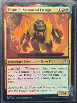 MTG Edge Of Eternities Tannuk, Memorial Ensign Foil (Uncommon) - Image 1