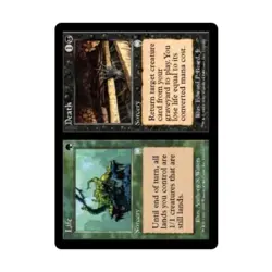 WOTC MtG Apocalypse Life // Death (U) (Foil) EX - Image 1
