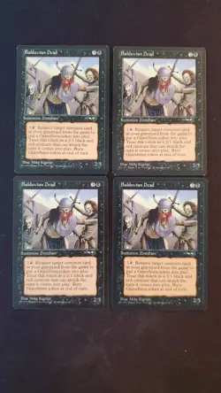 MTG Magic **BALDUVIAN DEAD (x4)** Alliances, Playset, English, Lightly Played - Image 1