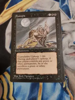 Dystopia MTG Alliances Rare Black Enchantment Near-Mint to Mint x1 GG1 - Image 1