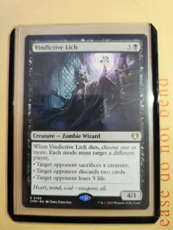 Vindictive Lich - Commander Masters - MTG - Free Postage - Image 1
