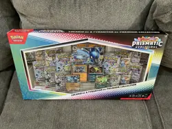 Pokemon Prismatic Evolutions Lucario EX and Tyranitar EX Premium Collection - Image 1
