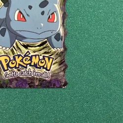 1999 Topps Pokemon Evolution Blue Bulbasaur Die Cut 1 of 12 - Image 4