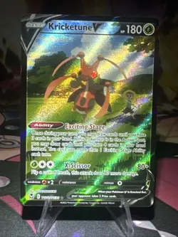 Kricketune V TG12/TG30 Silver Tempest Trainer Gallery Ultra Rare Pokemon NM Holo - Image 1
