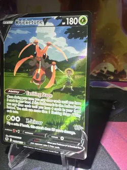 Kricketune V TG12/TG30 Silver Tempest Trainer Gallery Ultra Rare Pokemon NM Holo - Image 2
